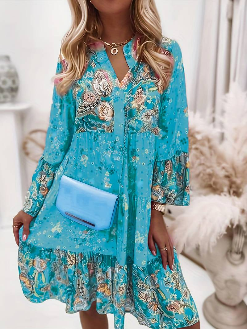 Women's Floral Maxi Dress for Summer Events