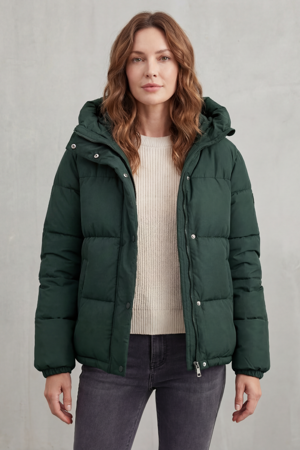 Women's Quilted Puffer Jacket for Daily Wear