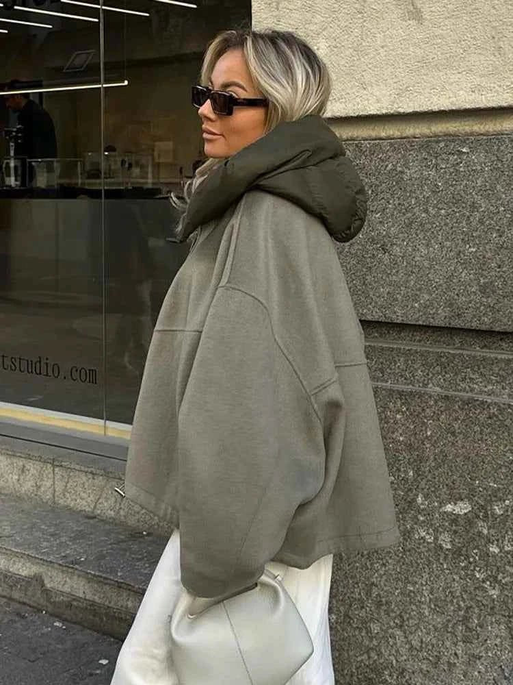 Women's Oversized Padded Jacket for Autumn