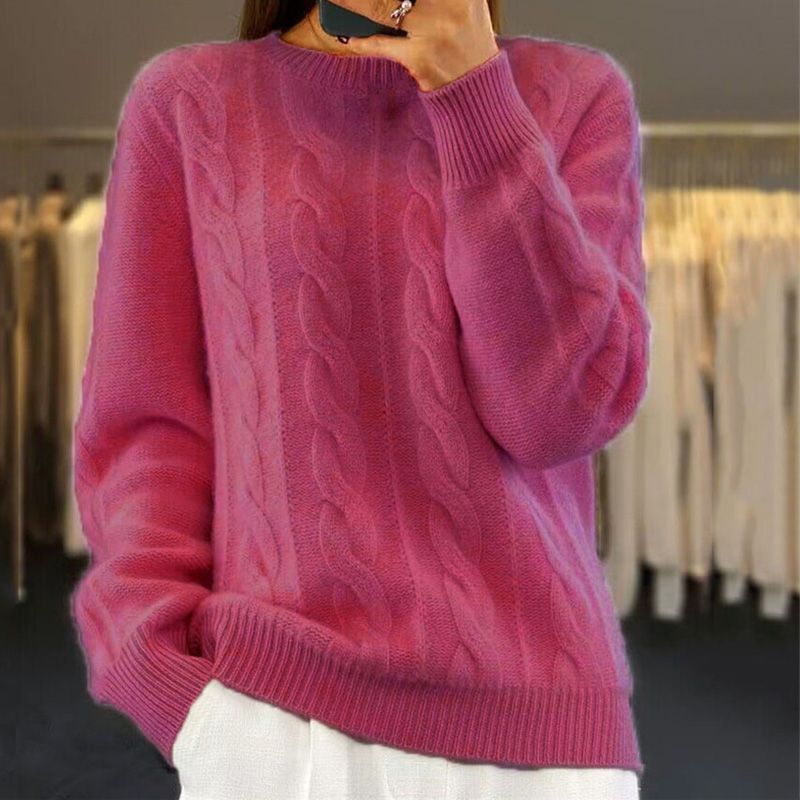 Women's Wool Knit Sweater for Cool Weather