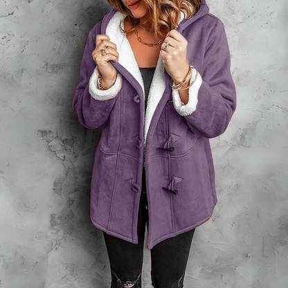 Women's Fleece Toggle Coat for Cold Weather