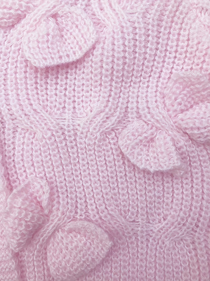 Women's Cable Knit Cardigan with Bow