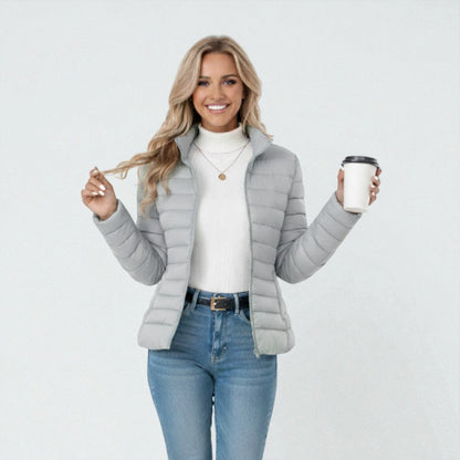 Women's Quilted Puffer Jacket for Casual Wear
