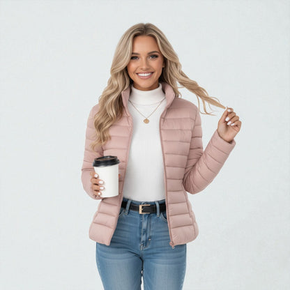 Women's Quilted Puffer Jacket for Casual Wear