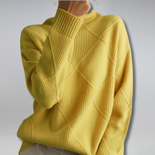 Women's Oversized Turtleneck Sweater for Winter