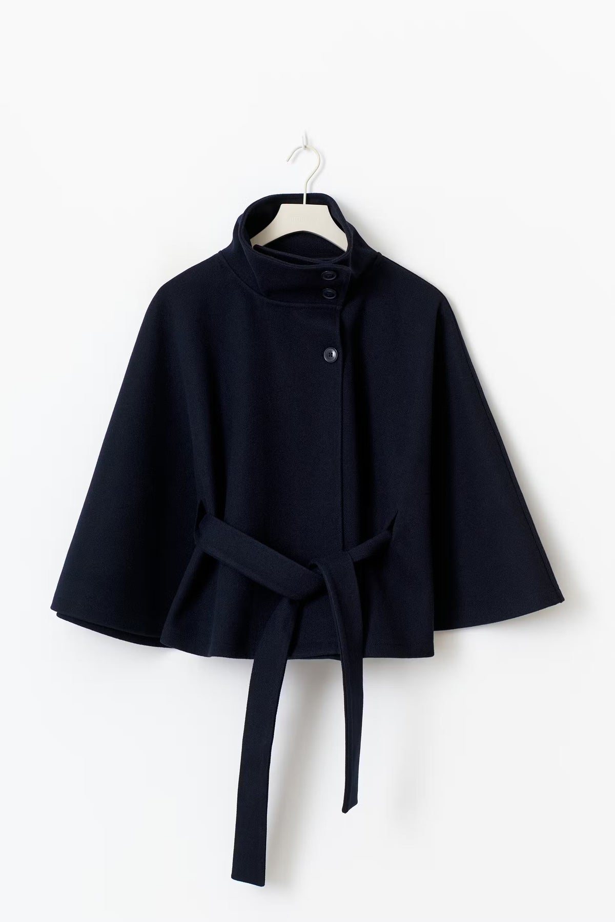Women's Cape-Sleeve Belted Coat for Evening