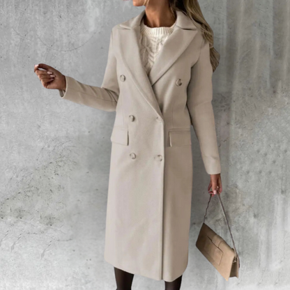 Women's Wool Trench Coat for Smart Occasions