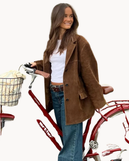 Women's Oversize Blazer with Side Pockets