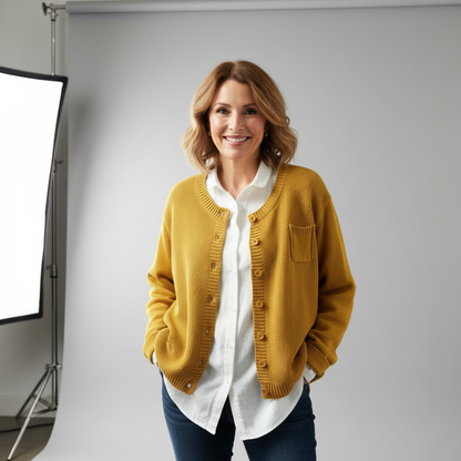 Women's Knit Cardigan for Autumn Layering