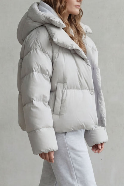 Women's Cropped Puffer Jacket for Daily Wear