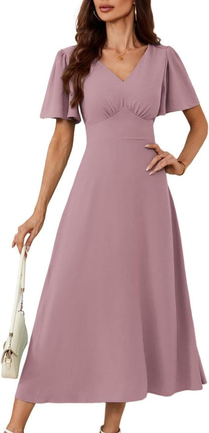 Women's Flowing Maxi Dress for Summer Travel