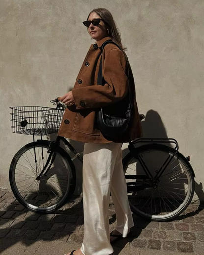 Women's Oversize Blazer with Side Pockets