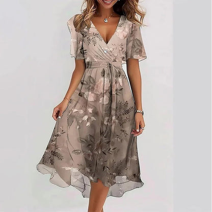 Women's Sleeveless A-Line Dress for Summer Outings