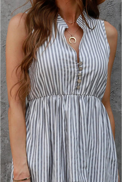 Women's Casual Stripe Midi Dress for Warm Days