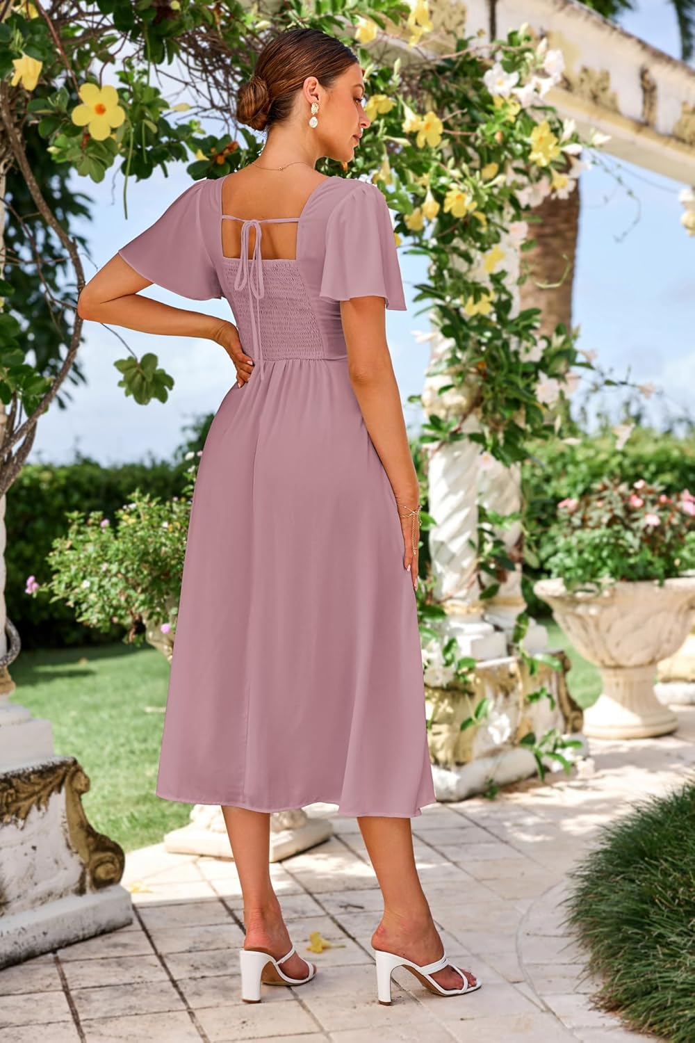 Women's Flowing Maxi Dress for Summer Travel
