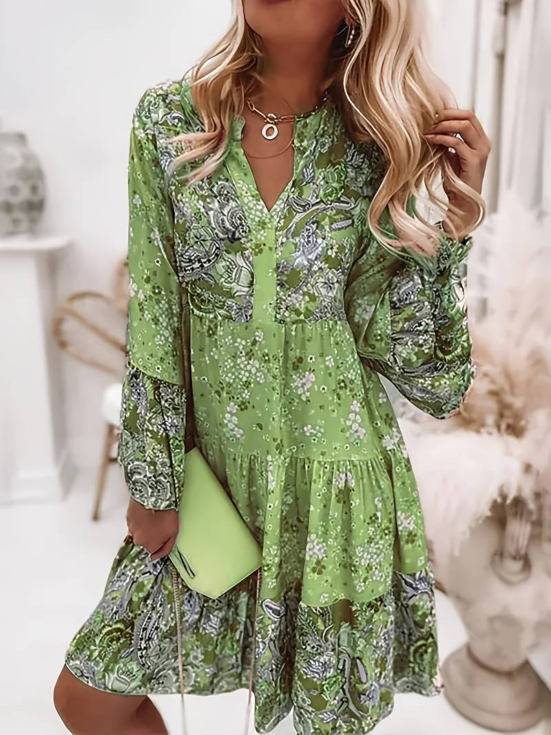 Women's Floral Maxi Dress for Summer Events