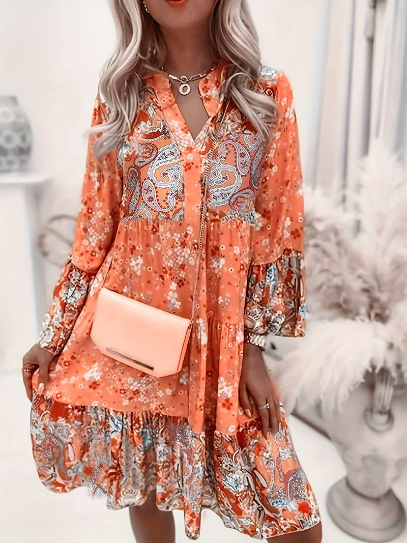 Women's Floral Maxi Dress for Summer Events
