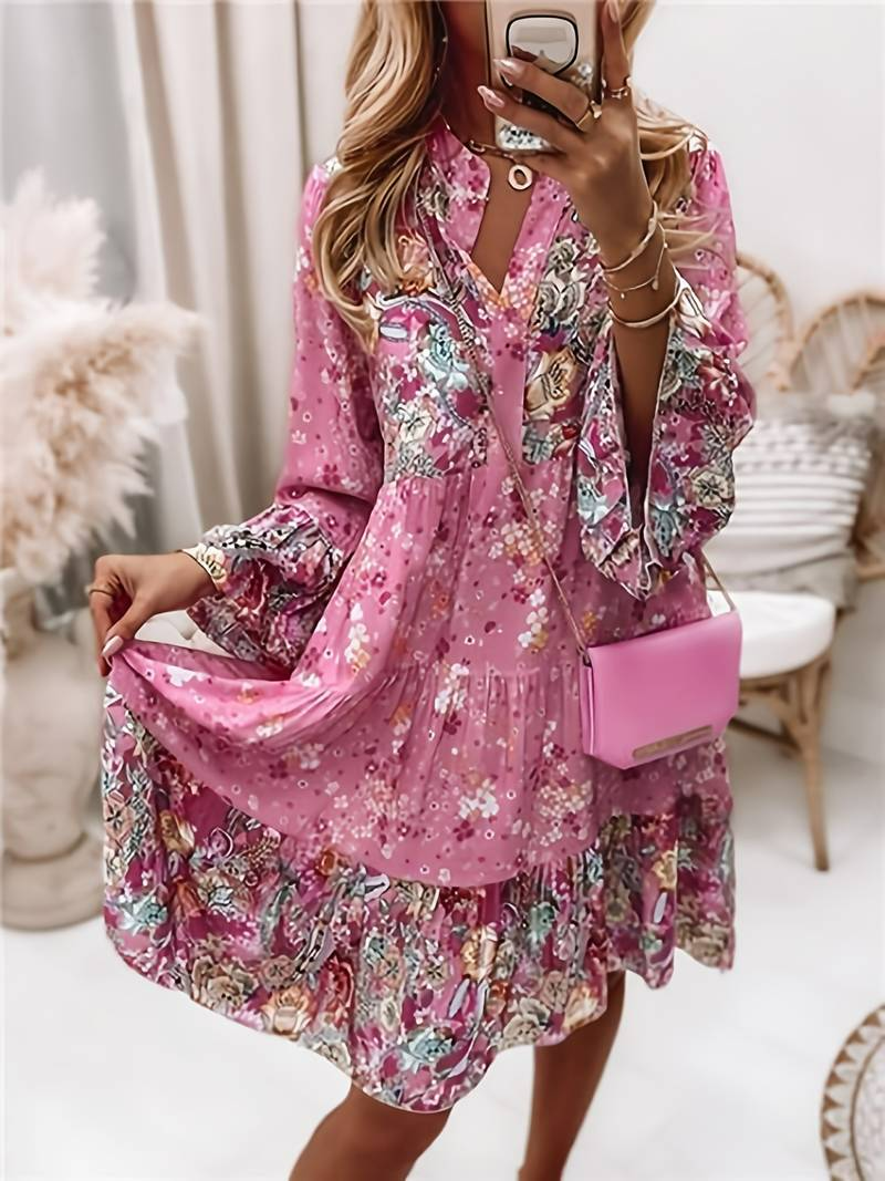 Women's Floral Maxi Dress for Summer Events