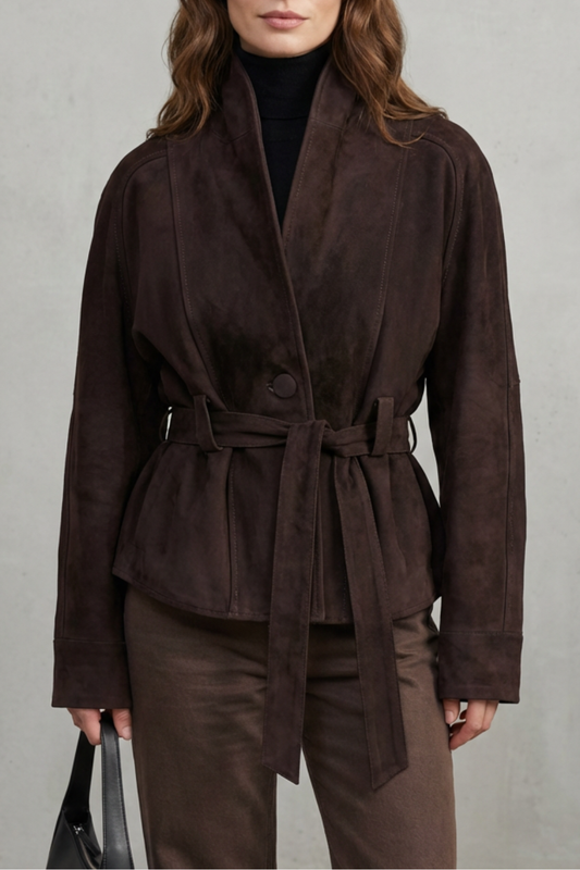 Women's Cropped Wool Jacket for Everyday Layering