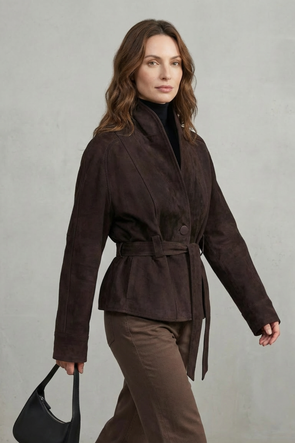 Women's Cropped Wool Jacket for Everyday Layering