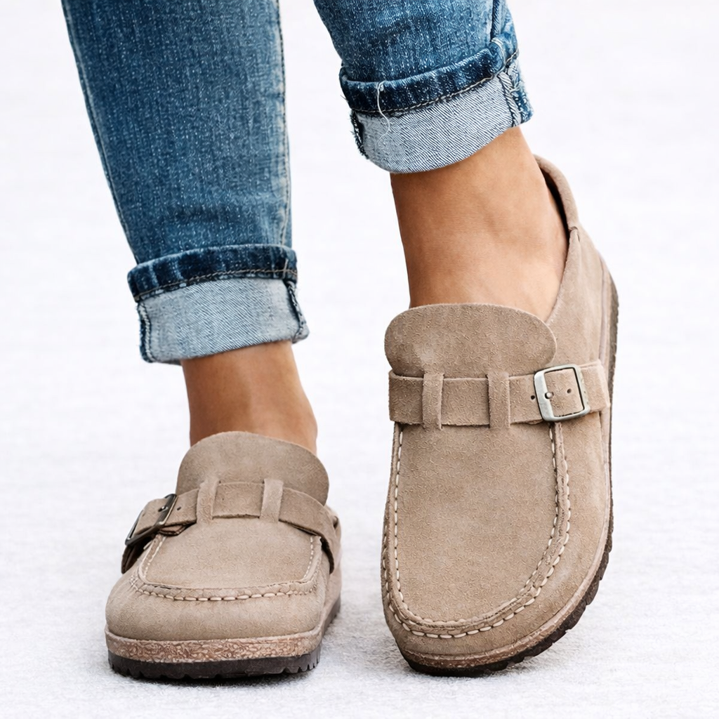 Women's Orthopedic Slip-On Loafers for City Walking