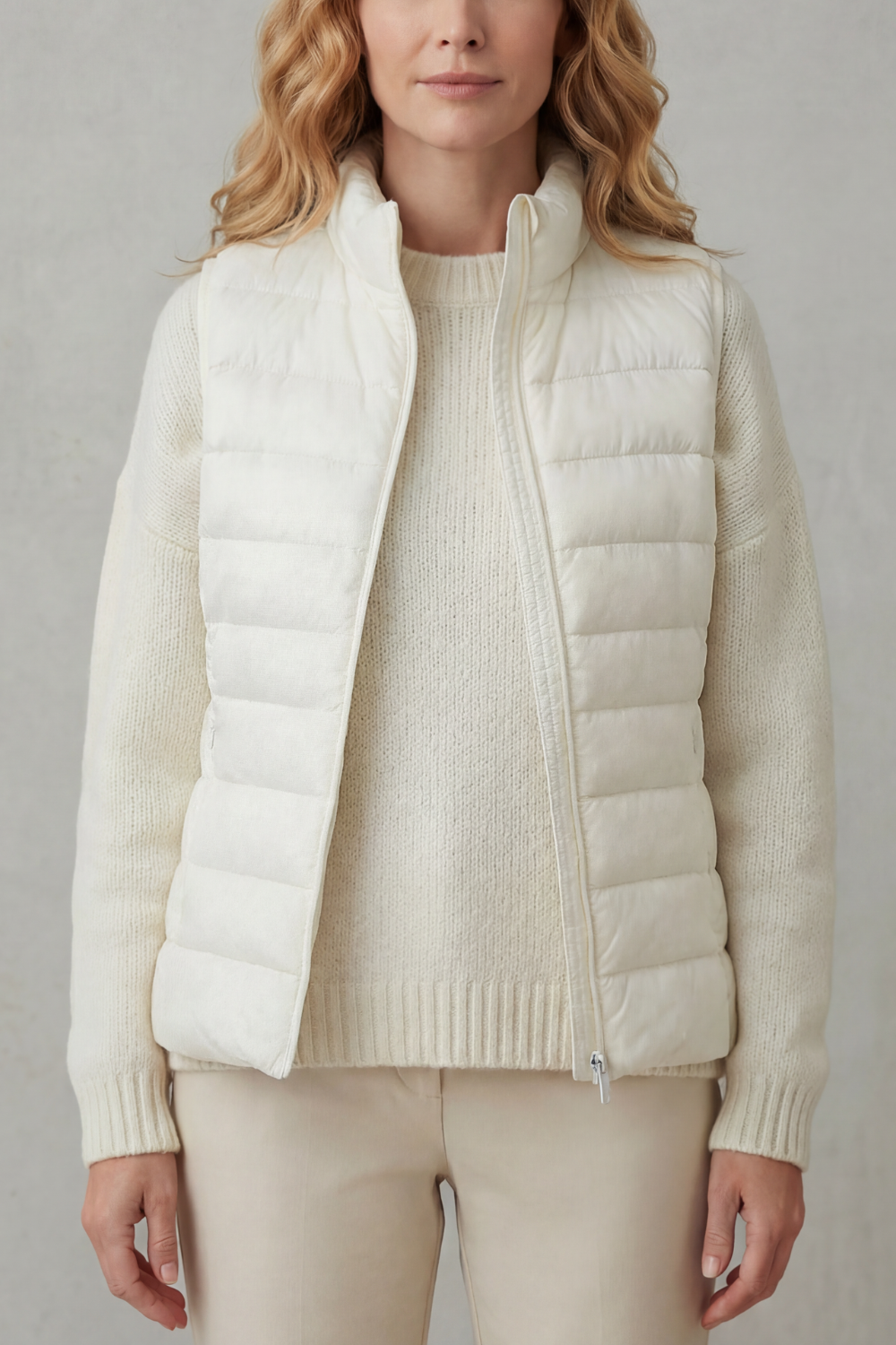 Women's Lightweight Puffer Vest for Casual Outings