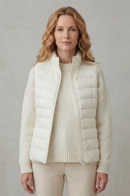 Women's Lightweight Puffer Vest for Casual Outings