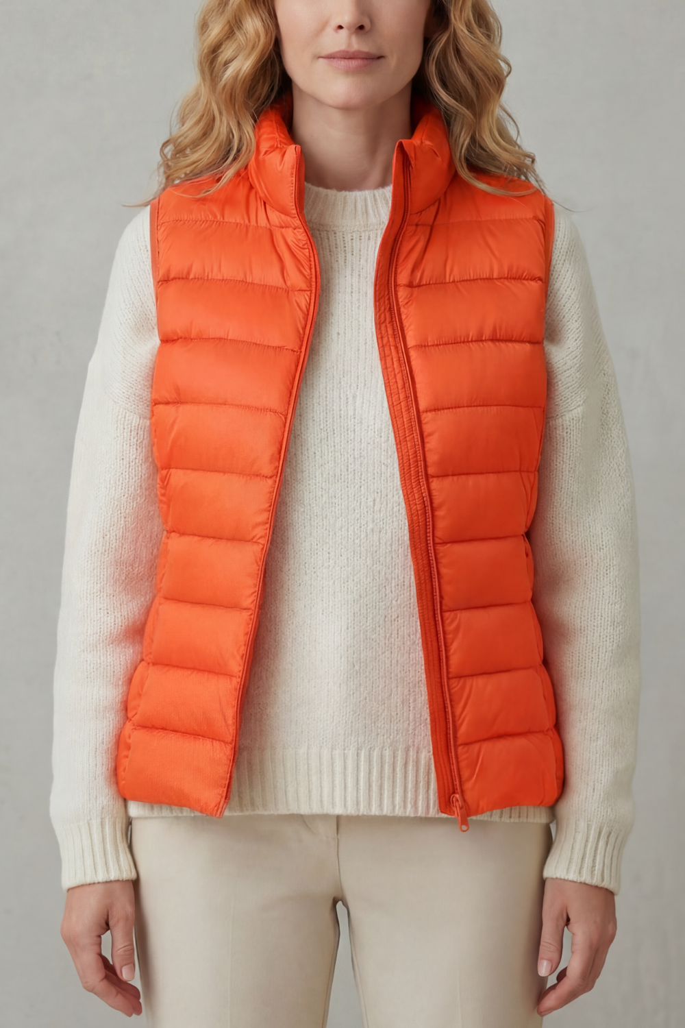 Women's Lightweight Puffer Vest for Casual Outings