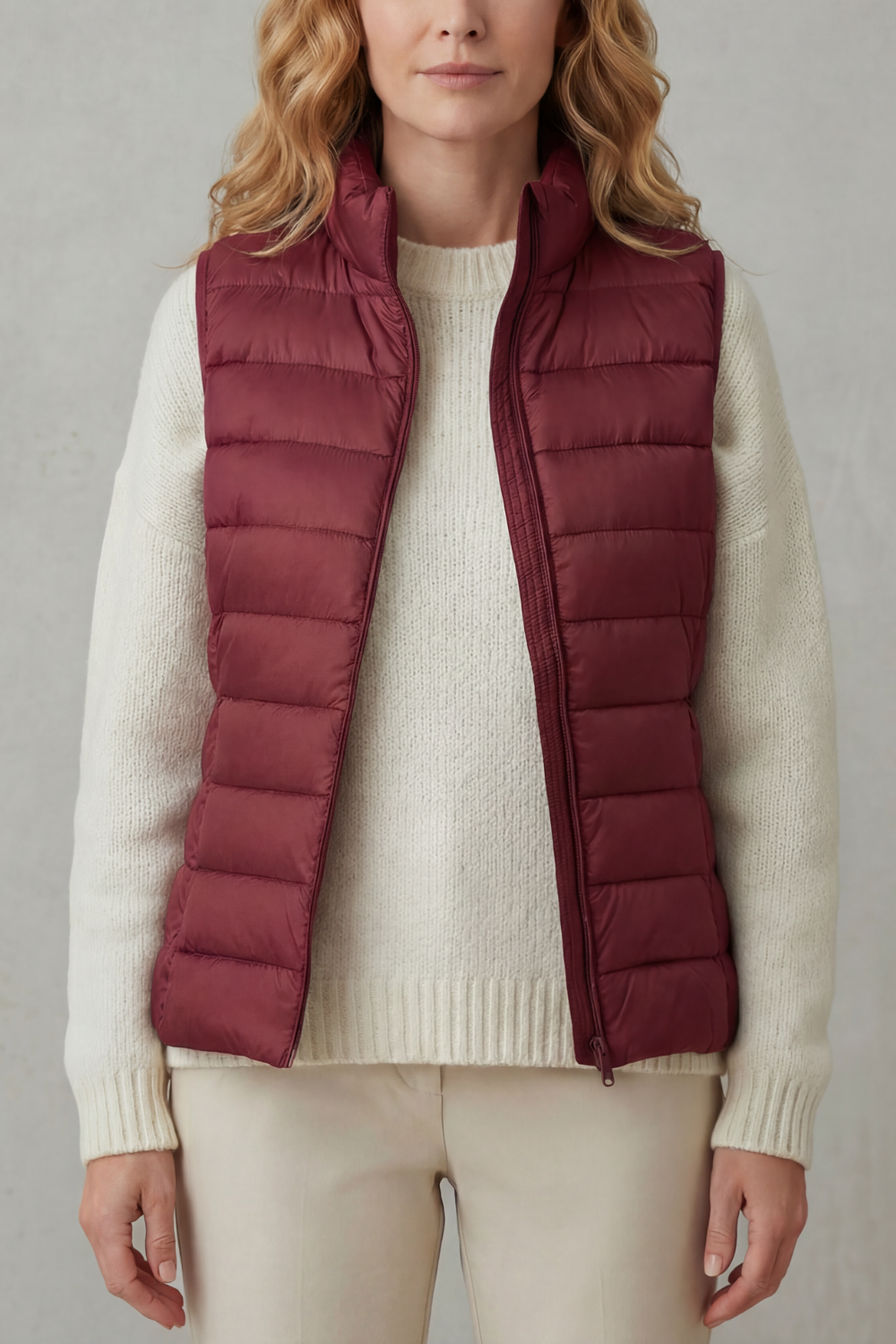 Women's Lightweight Puffer Vest for Casual Outings