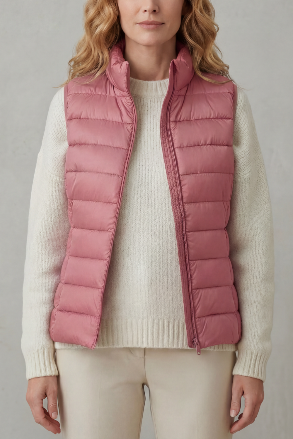 Women's Lightweight Puffer Vest for Casual Outings