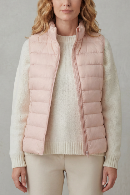 Women's Lightweight Puffer Vest for Casual Outings