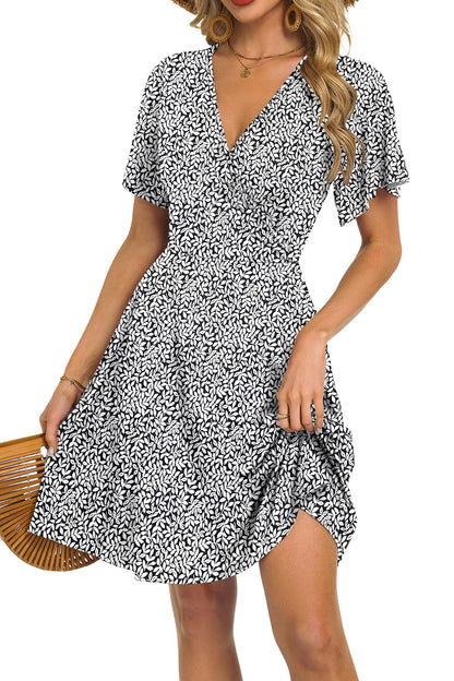 Women's Floral Wrap Dress for Vacation Style