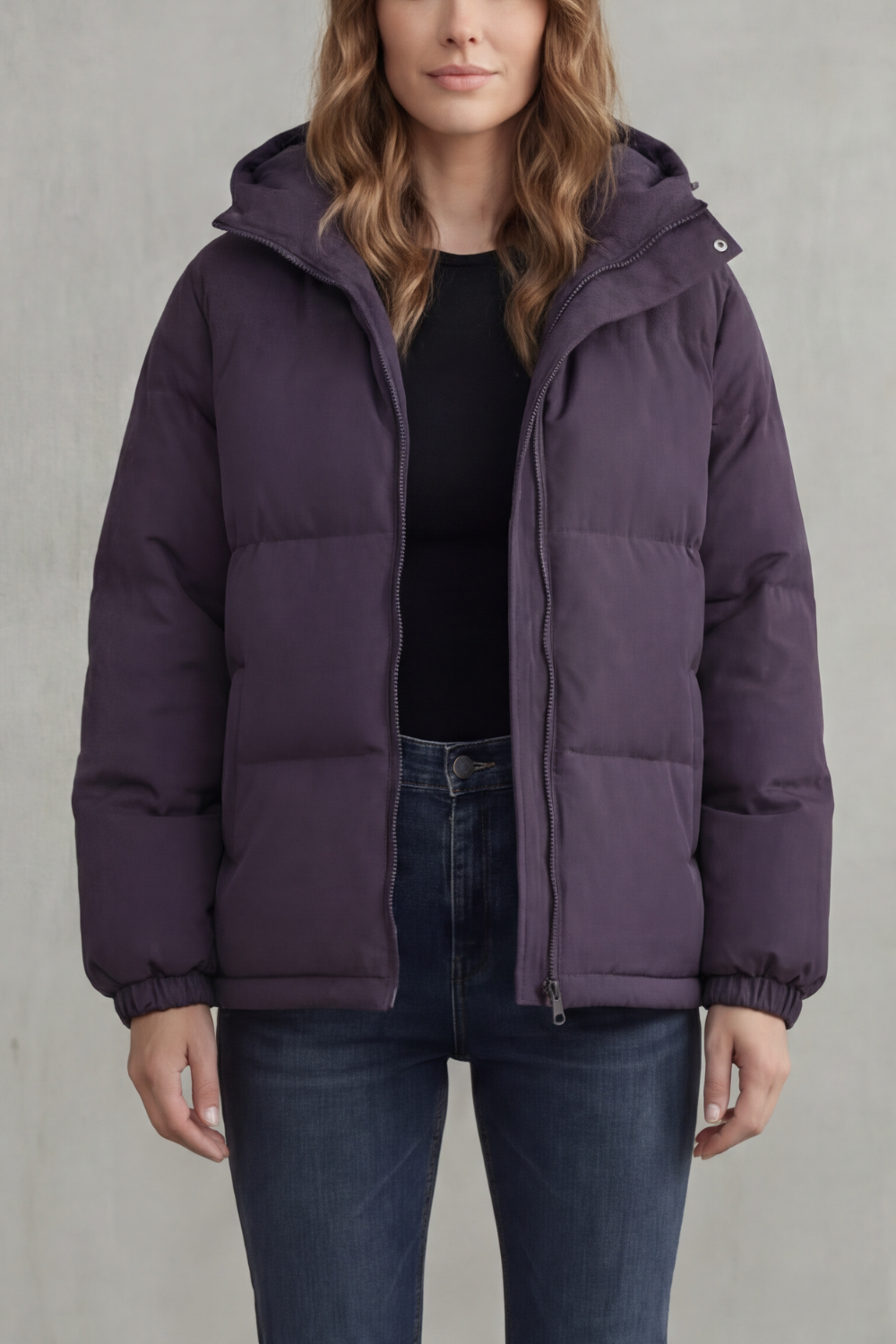 Women's Quilted Hooded Puffer Jacket for Cold Weather