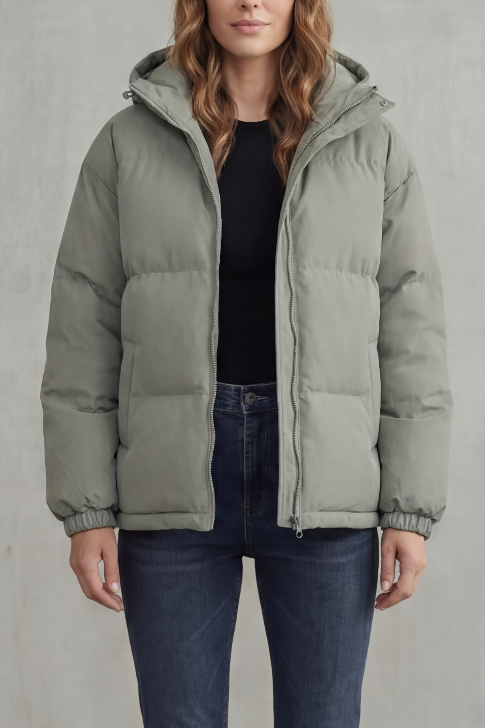 Women's Quilted Hooded Puffer Jacket for Cold Weather
