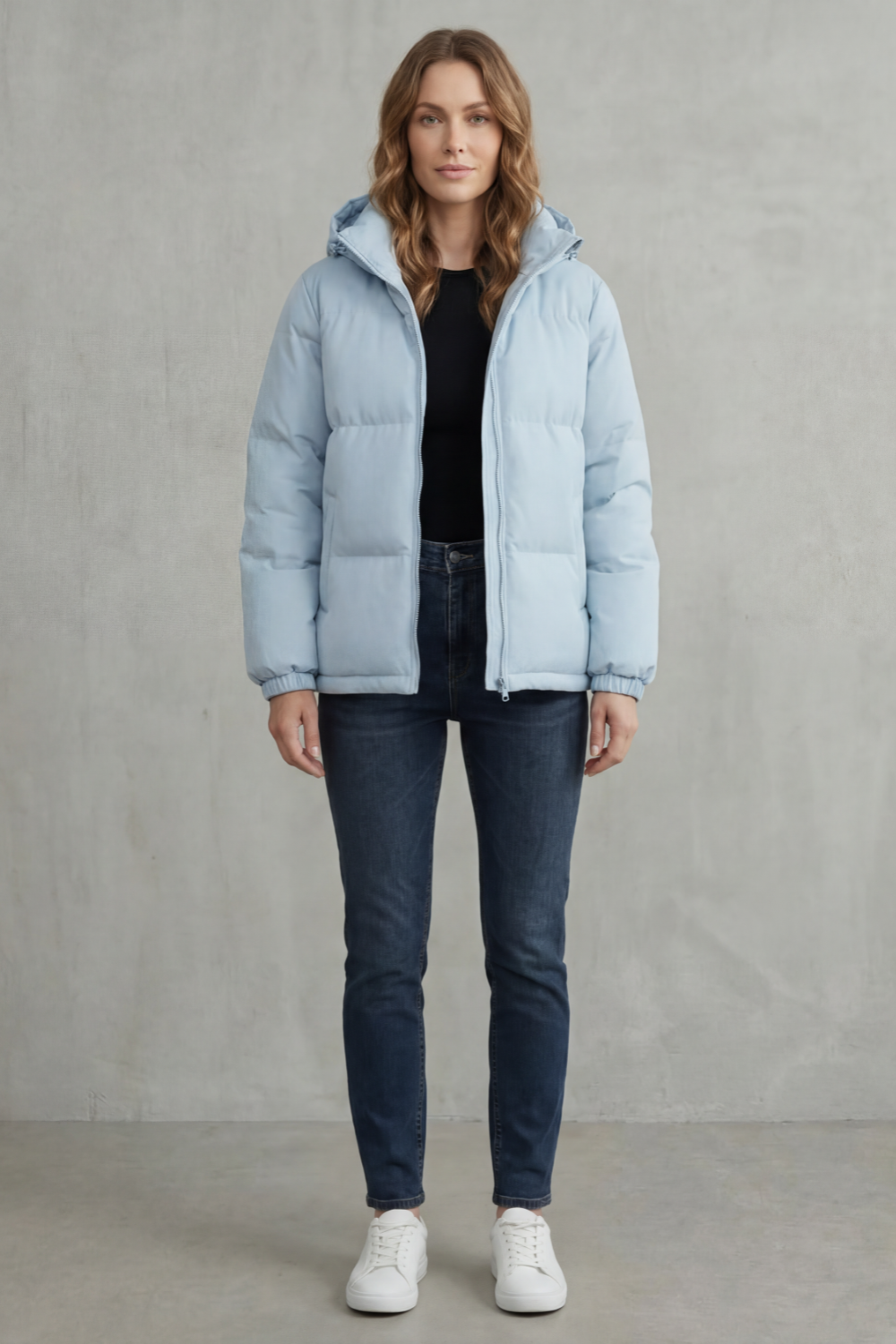 Women's Quilted Hooded Puffer Jacket for Cold Weather