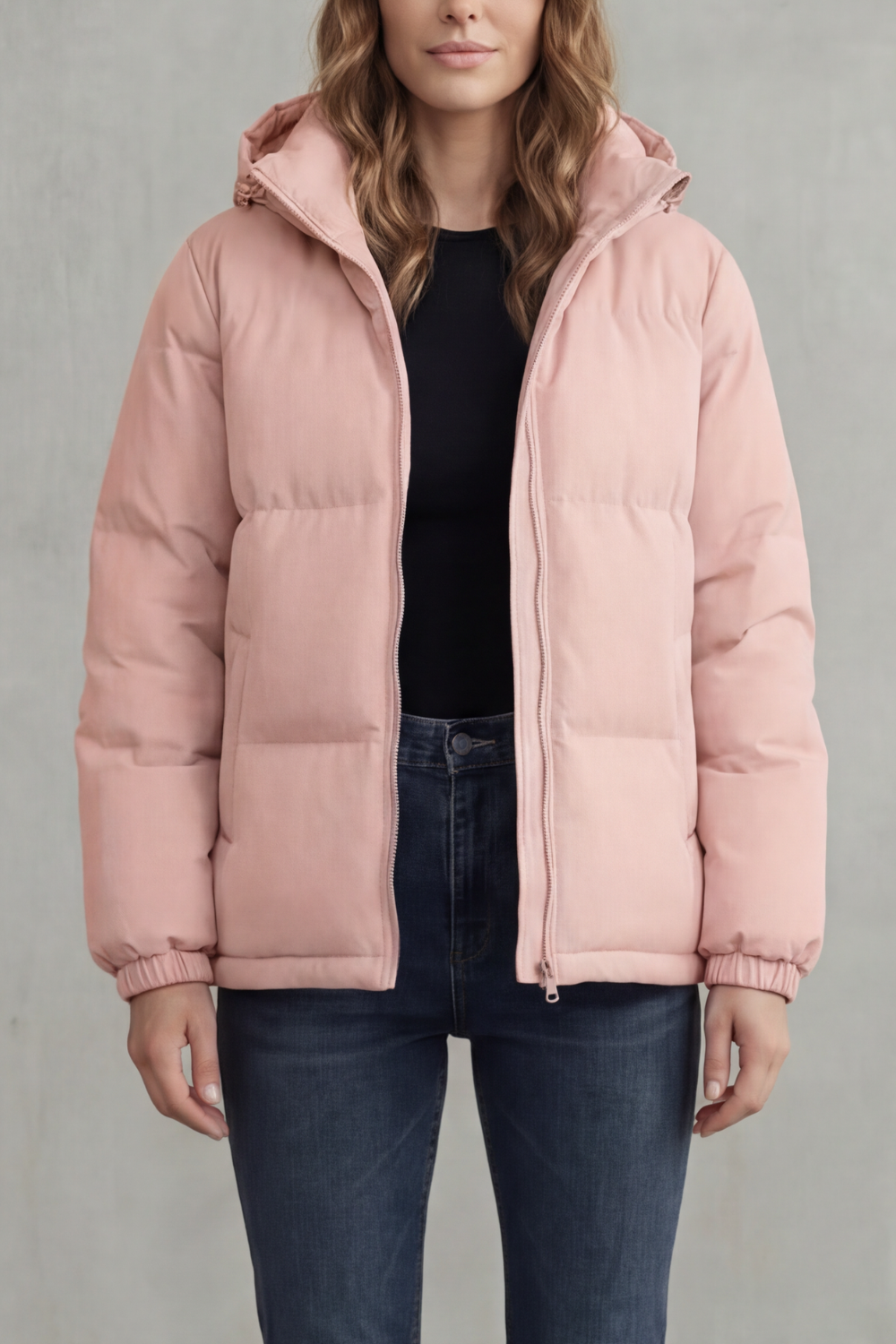 Women's Quilted Hooded Puffer Jacket for Cold Weather