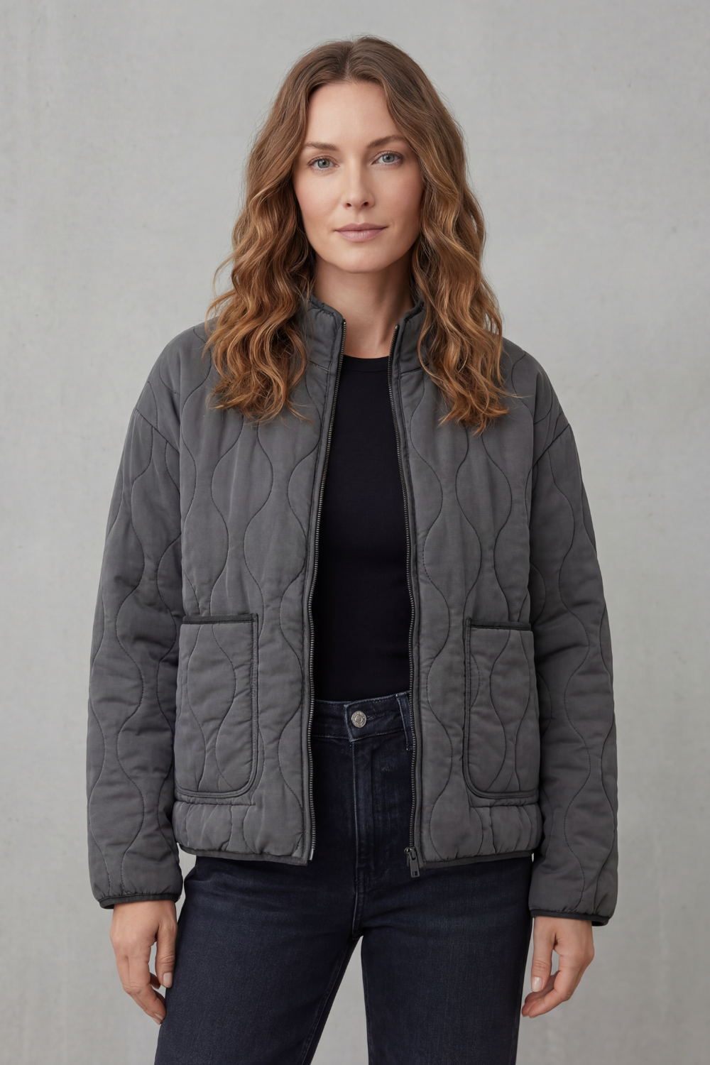Women's Quilted Puffer Jacket for Cold Weather