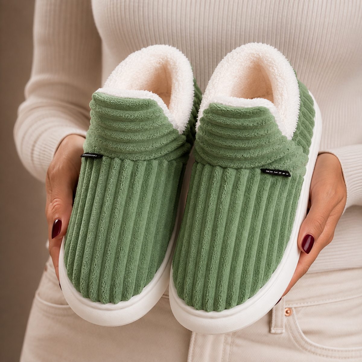 Women's Fleece Slippers for Indoor Winter Wear