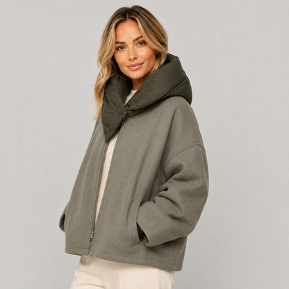 Women's Oversized Padded Jacket for Autumn