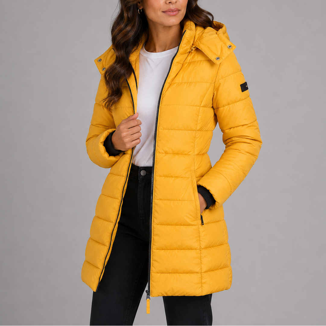 Women's Quilted Puffer Jacket for Winter Commute