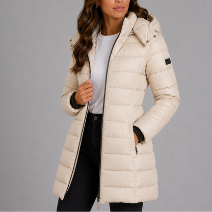 Women's Quilted Puffer Jacket for Winter Commute