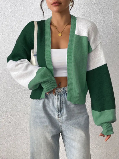 Women's Cropped Cardigan for Casual Weekends