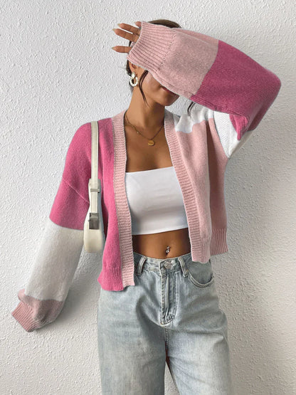 Women's Cropped Cardigan for Casual Weekends