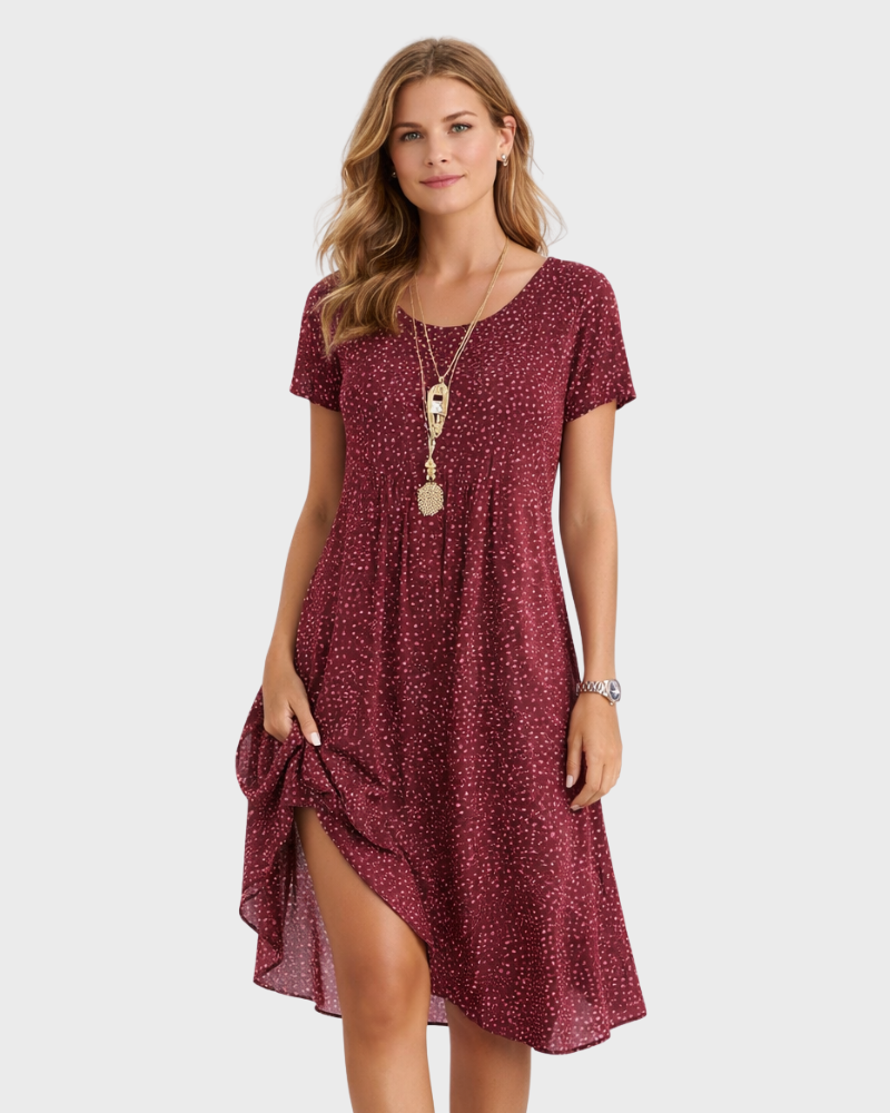 Women's Elegant Flowing Summer Dress for Outings