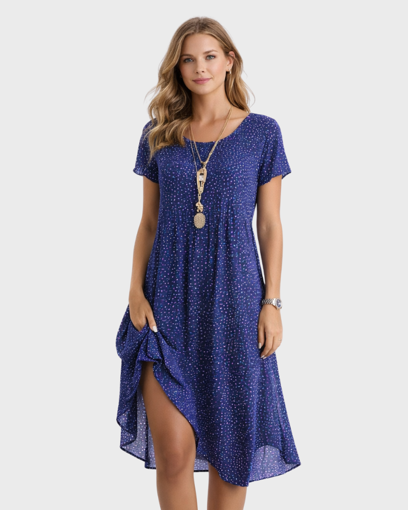 Women's Elegant Flowing Summer Dress for Outings