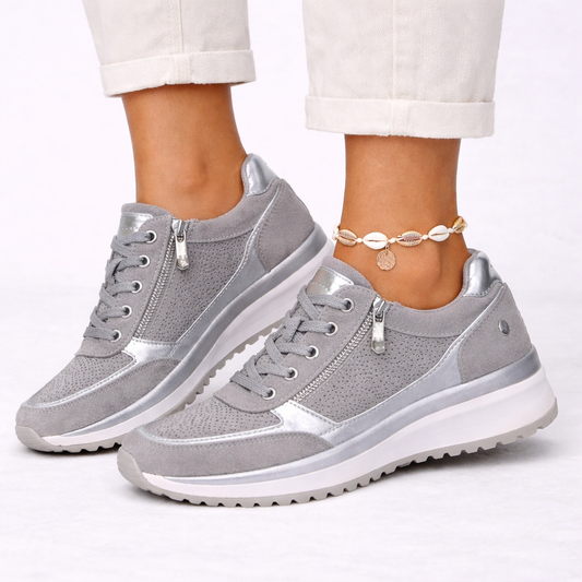 Women's Orthopedic Sneakers with Side Zipper