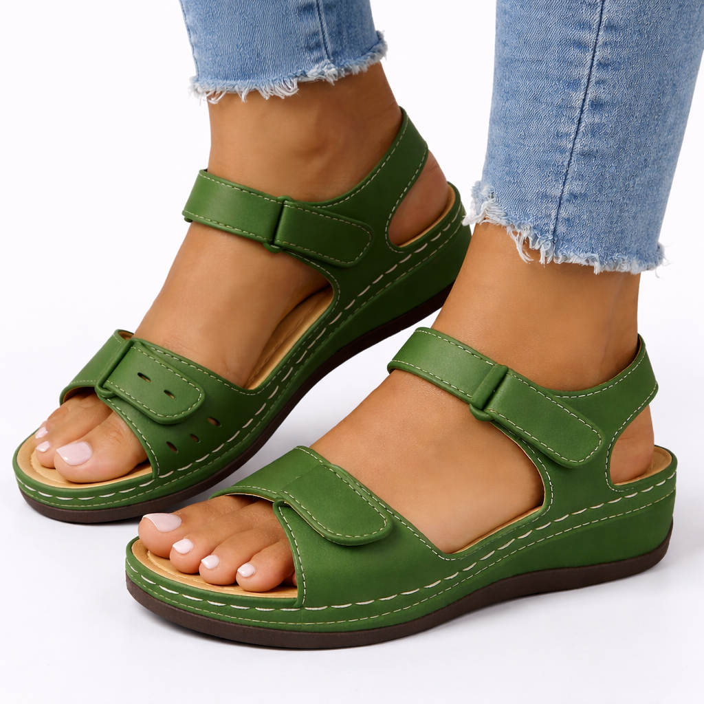 Women's Orthopedic Sandals with Wedge Heel