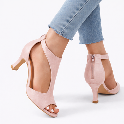 Women's Heeled Sandals with Cushioned Support