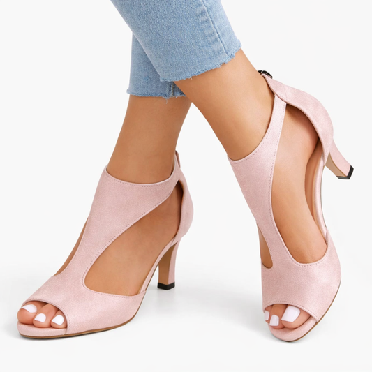Women's Heeled Sandals with Cushioned Support