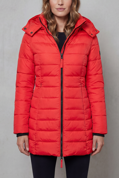 Women's Quilted Puffer Coat for Winter Days
